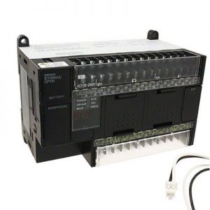 PLC 24 Input DC, 16 Output Relay, 4 Analog in, 2 Analog out, Omron CP1H-XA40DR-A